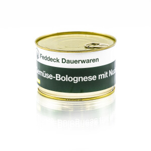 Fertiggericht Dose Gem&uuml;se-Bolognese mit Nudeln, 400 g, VEGAN