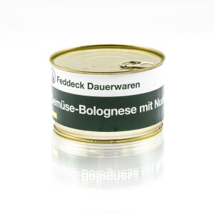 Fertiggericht Dose Gem&uuml;se-Bolognese mit Nudeln, 400 g, VEGAN