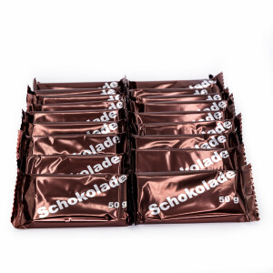 50 x 50 g BW-Schokolade, Original Bundeswehr Produktion