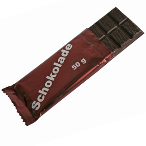 50 x 50 g BW-Schokolade, Original Bundeswehr Produktion